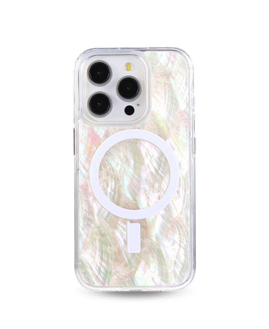 Ivory Pearl Shell MagSafe Phone Case